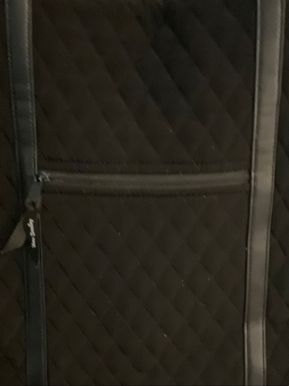 Vera Bradley large Black Quilted Tote with interior ”rose” pattern discontinued. - Picture 8 of 9
